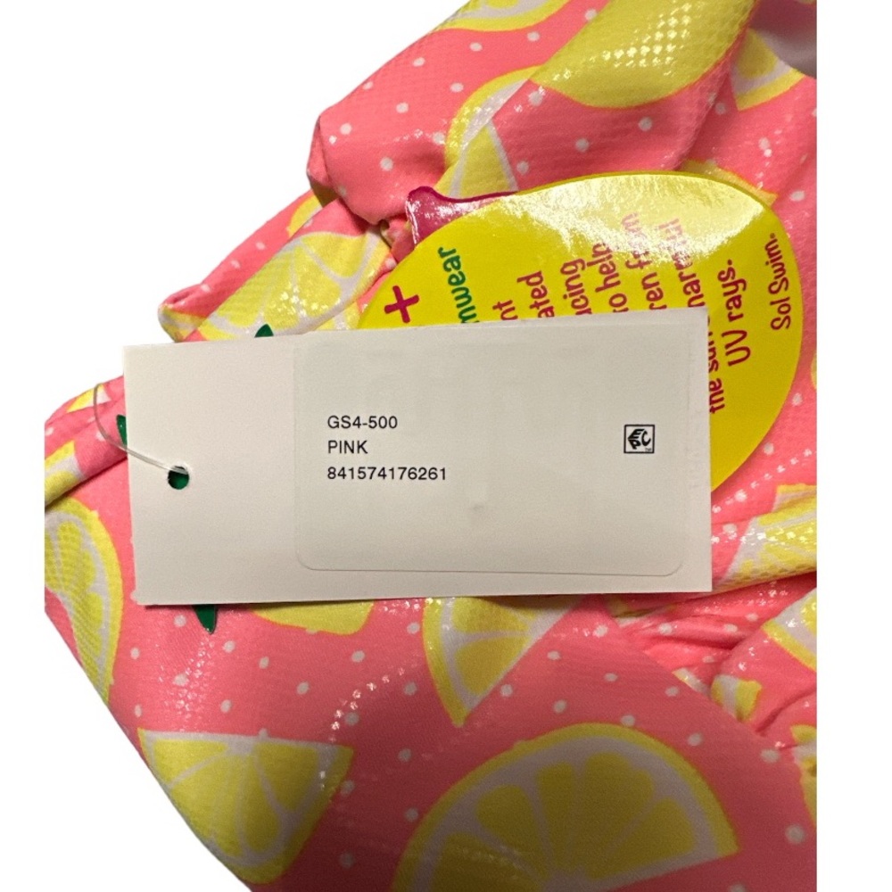 Solo Little Girls One Piece Lemons & Sunshine Bathing Suit, size 4 - Picture 9 of 9